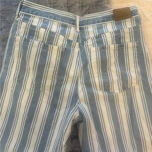 Striped Blue and White Jeans